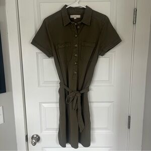 LOFT Button Up Dress